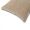 Solid Handloom Beige Cotton Cushion Cover