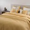 Chevron Channel Cotton Creme Yellow Bedspread Quilted