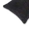Lineara Charcoal Cotton Velvet Cushion Cover 