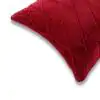 Lineara Wine Cotton Velvet Cushion Cover 