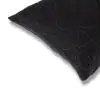 Curvilineara Grey Cotton Velvet Cushion Cover 