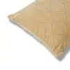 Curvilineara Yellow Cotton Velvet Cushion Cover 