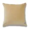 Curvilineara Yellow Cotton Velvet Cushion Cover 