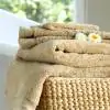 Lea Blanc Colonial Wheat Cotton Bath Towel 