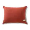 Etonia Grid Ivory Rust Linen Cushion Cover 