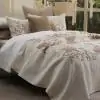 Penumbrae Cotton Ivory Beige Quilted Bedspread 
