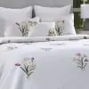 Spring Corsage Light Ivory Quilted Bedspread