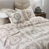 Melco Cotton Ivory Beige Bedspread Quilted