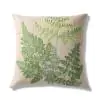 Botanica Fern Linen Natural Green Cushion Cover