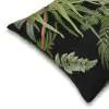 Botanica Linen Black Green Cushion Cover