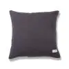 Geo Linear Cotton Yellow Charcoal Cushion Cover 