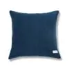Geo Linear Cotton Aqua Blue Cushion Cover 