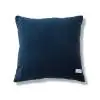 Geo Linear Cotton Beige Blue Cushion Cover 