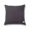 Geo Linear Cotton Beige Charcoal Cushion Cover 