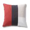 Geo Linear Cotton Rust Charcoal Solid Cushion Cover