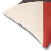 Geo Triangles Matty Slub Rust Charcoal Cushion Cover