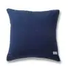 Geo Horizontal Cotton Amber Blue Solid Cushion Cover