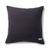Geo Horizontal Cotton Rust Charcoal Solid Cushion Cover