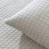 Honeycomb Cotton Grey Quilted Bespread