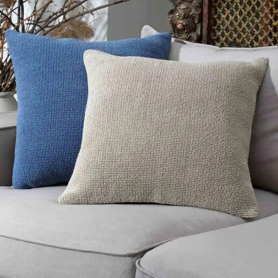 Solid Handloom Cotton Natural Cushion Cover
