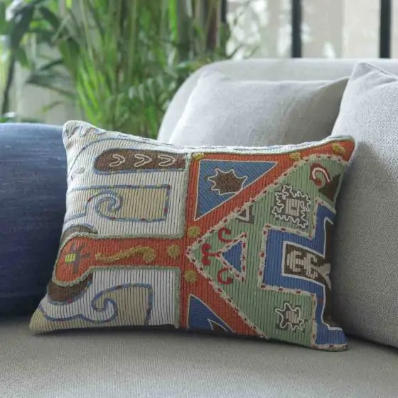 Kumyk Multicolour Cotton Cushion Cover