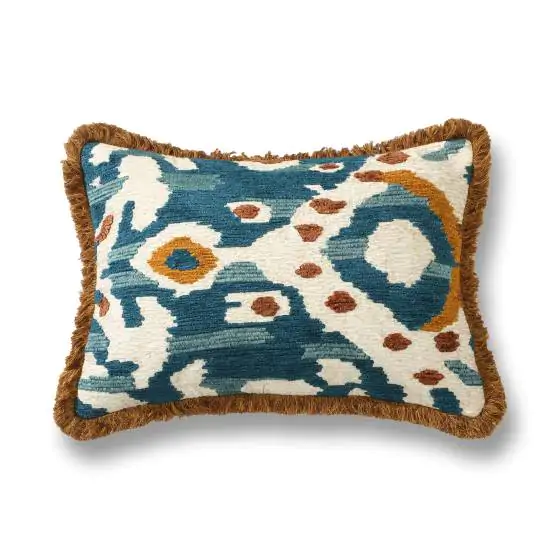Maktabi Small Cotton Blue Cushion Cover