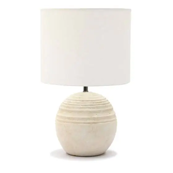 Ceramic Table Lamp Ball Shape White