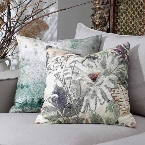 Miris Linen Ivory Multi Cushion Cover