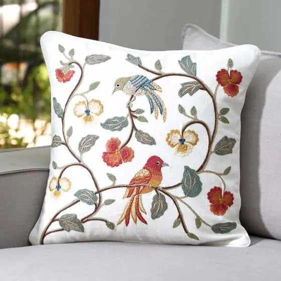 William Bird Cotton Multi Fauna Cushion Cover