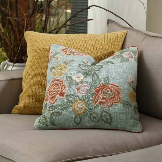 Early Spring Cotton Mineral Multi Cushion Cover